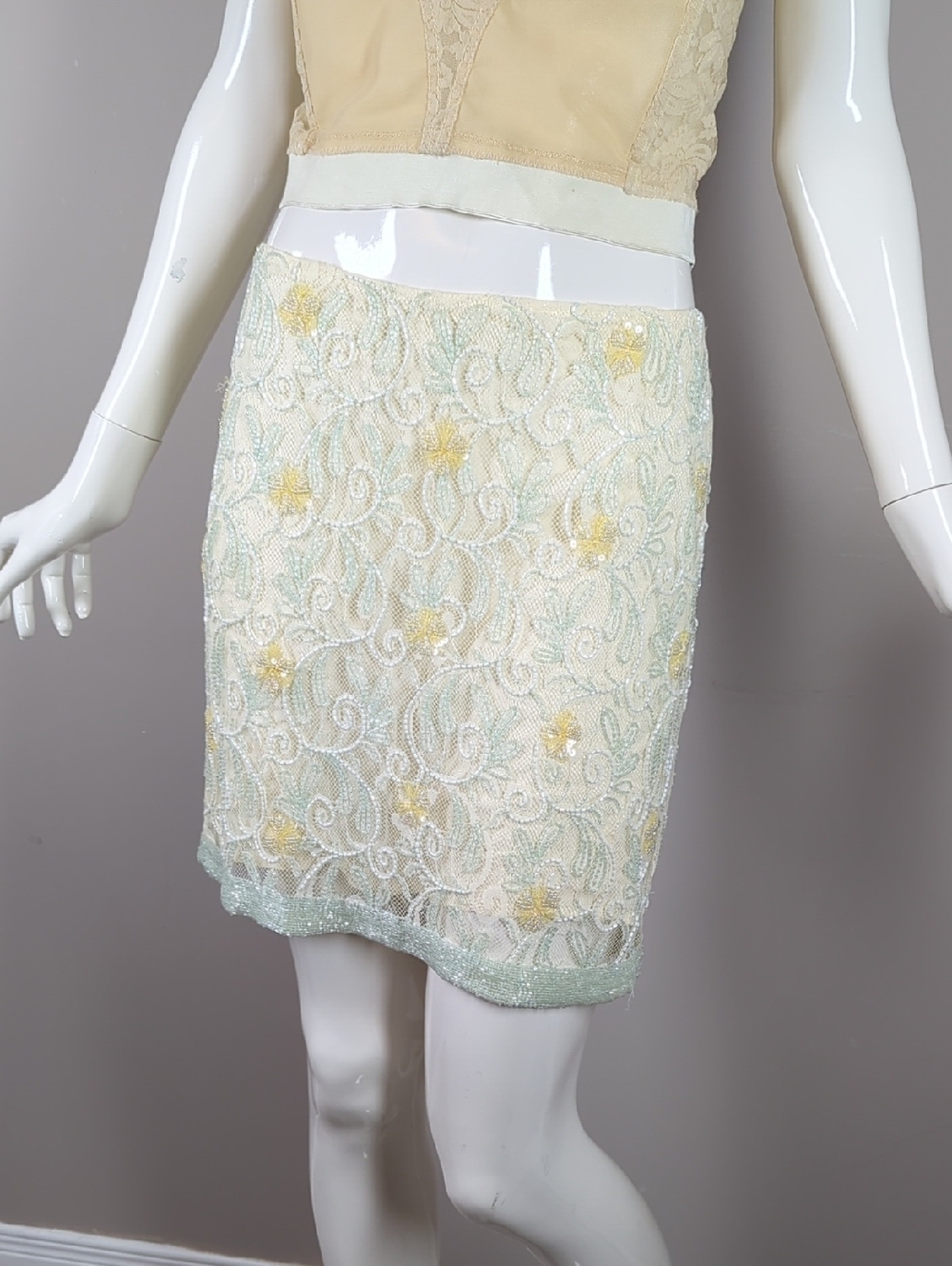 SuperTrash Selma Beaded Skirt Size 36 Dutch Designer Embellished Mini Skirt